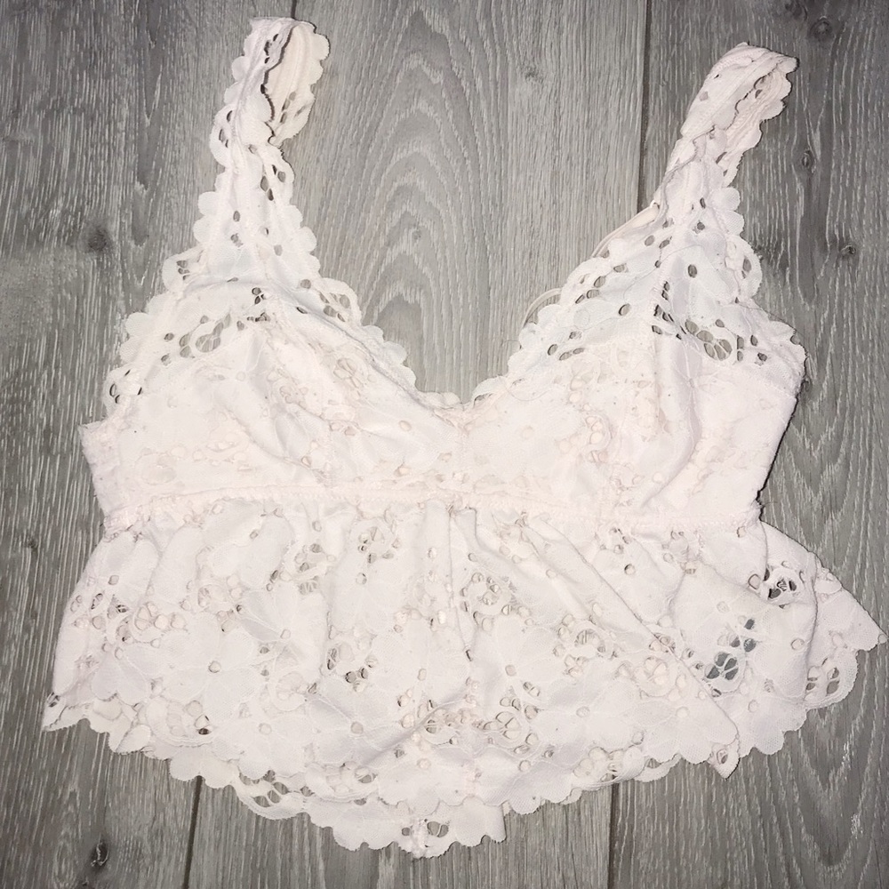 Aerie pink lace bra let’s